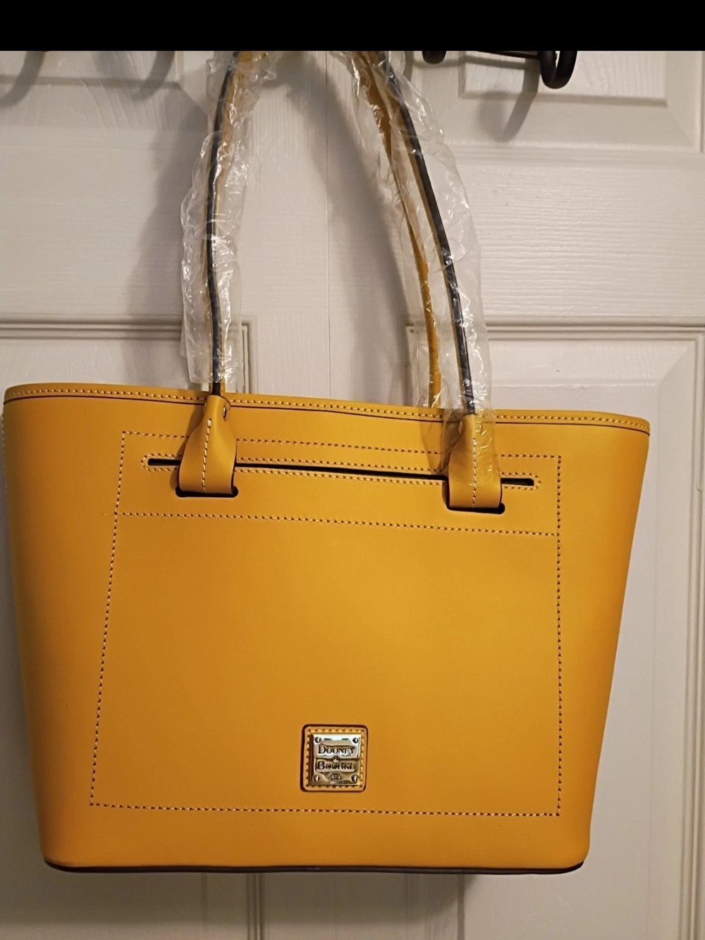 Dooney & Bourke Mustard Yellow Leather Tote